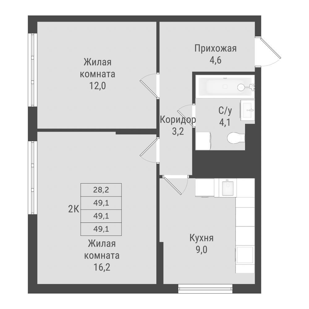 Планировка №4.5.8